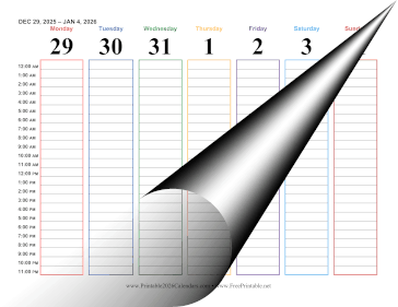 2026 Hourly Calendar Calendar