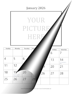 2026 Picture 4x6 Calendar