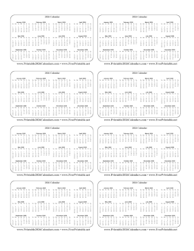 2026 Wallet Calendar Calendar