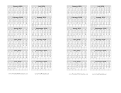 2026 Bookmark Calendar