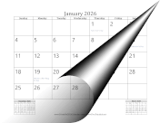 2026 Mini Month Calendar