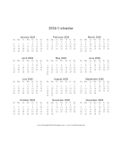 2026 Calendar One Page Vertical calendar